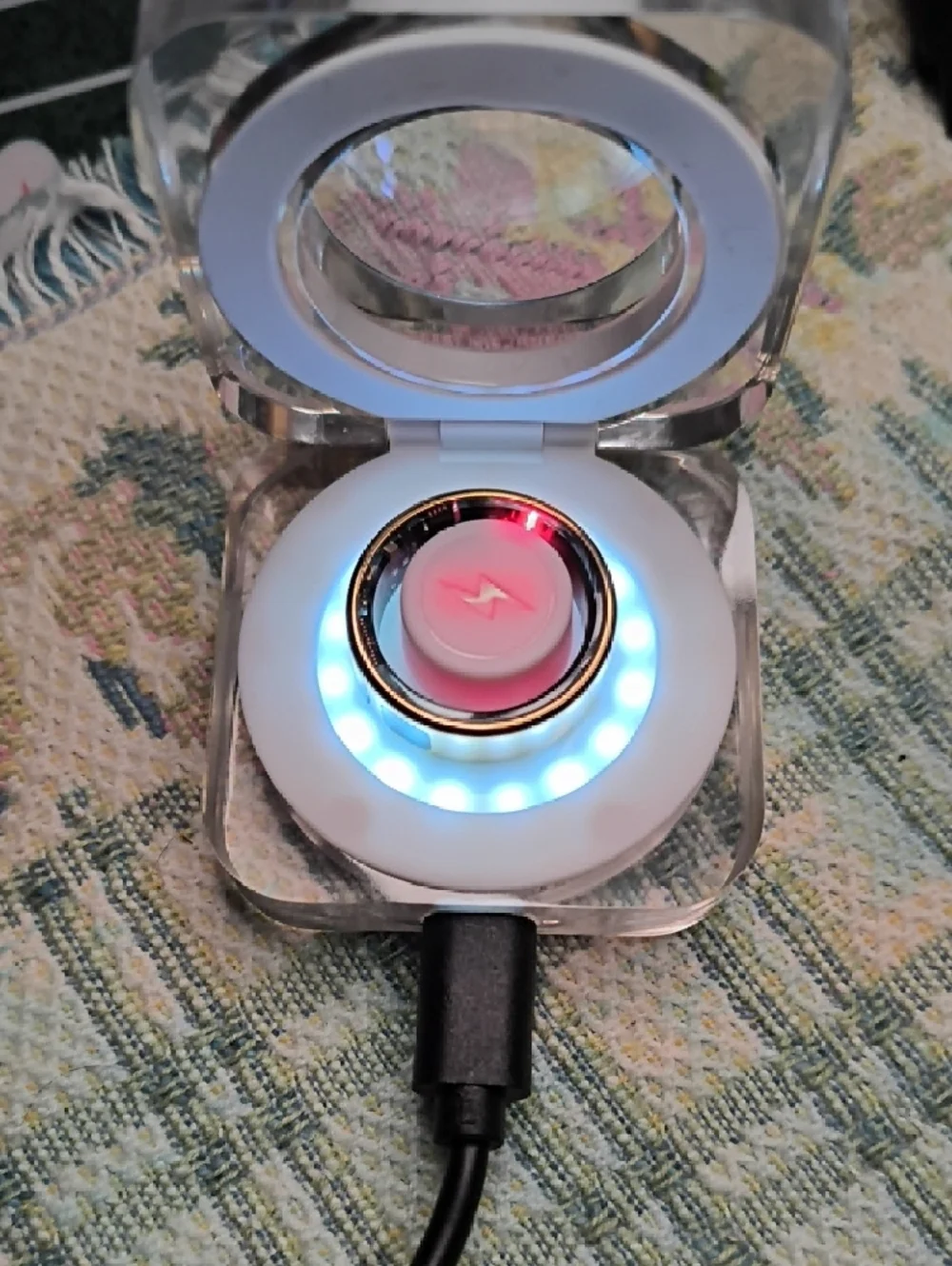 Smart Ring LED Display - Black